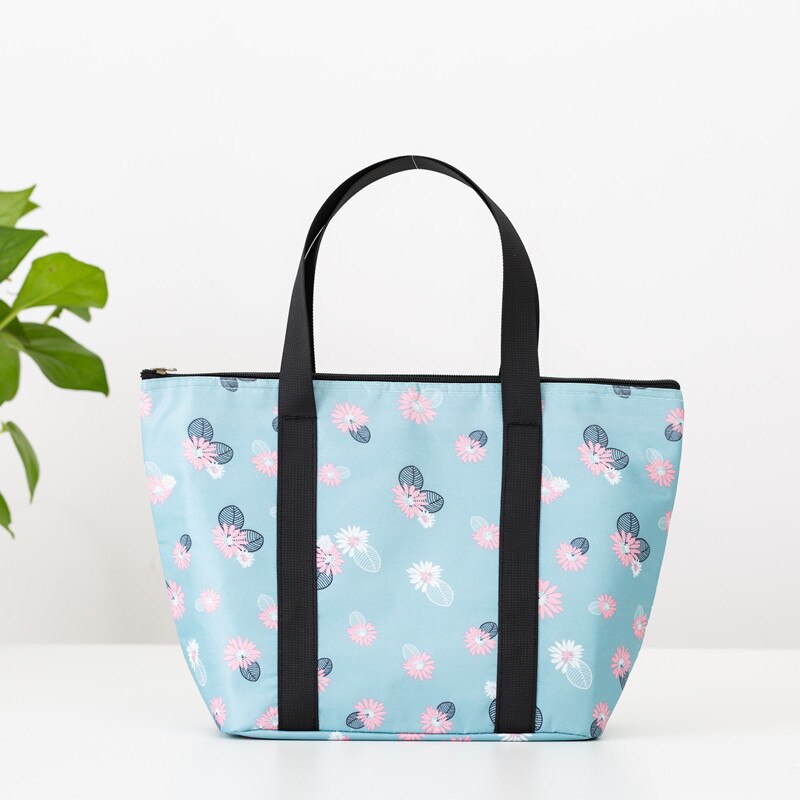 Bolsos japoneses nuevos a prueba de agua para refrigerador Oxford, bolsos térmicos portátiles con cremallera, bolsos para la comida para mujer, bolsa de caja de almuerzo, bolsa de comida: 04