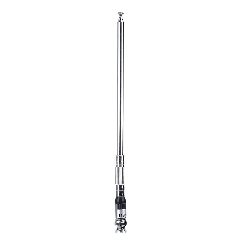 Antenne fouet télescopique à usages multiples, pièce de rechange pour récepteur Radio à Airband Aviation SMA BNC, 1 pièce de 1M, 118-136MHz évolutif: A
