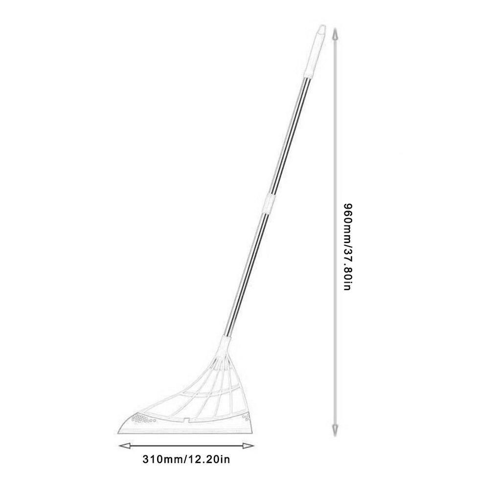 2-in-1 Sweeper Magic Broom Multifunctional Adjustable Wiping Sweeper Floor Squeegee Hair Remover Squeegee For Shower
