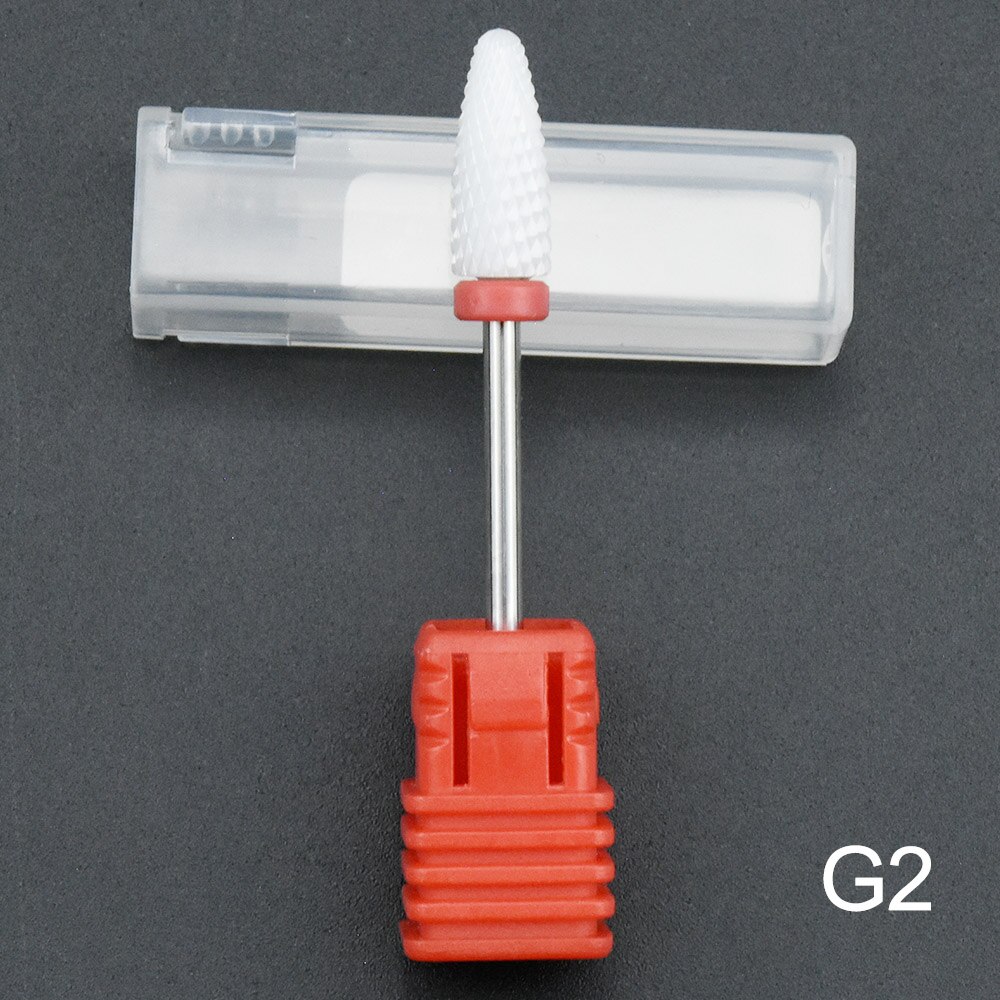 27 Type Ceramic Nail Drill Bits Manicure Milling Cutter For Electric Drill Machine Manicure Accessory Ceramic Nail File Tool: G2