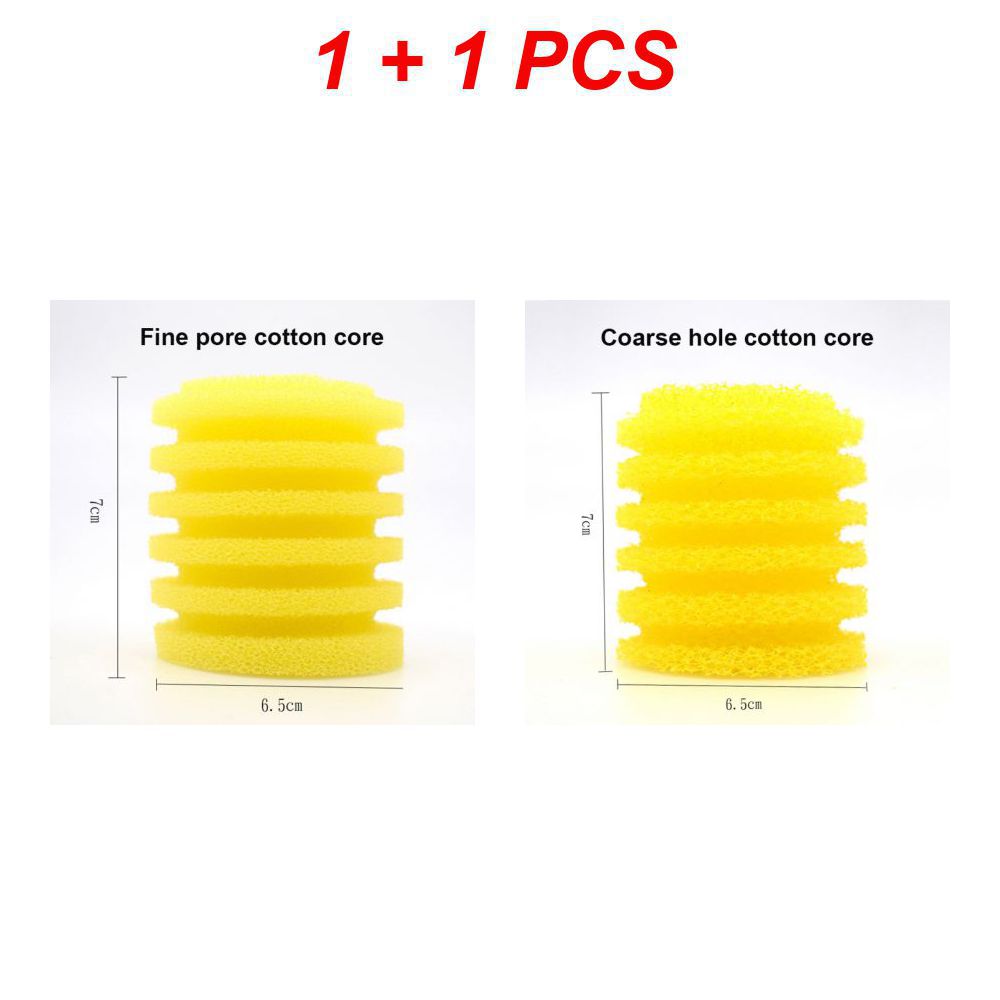 4-1 Stuks Aquarium Filterspons Gebouwd In Filterelement Gele Katoenen Kern Aquarium Vervanging Spons Huisdier Aquarium Accessoires: GRIJS