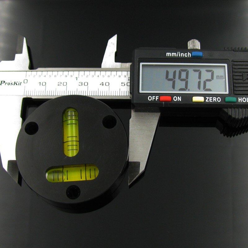 HACCURY 50*13MM T-type level bubble Round spirit level bubble Metal Circular spirit level Instrument