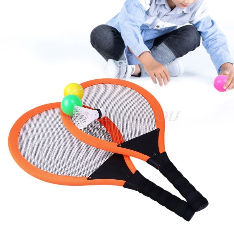 Kids Badminton Tennis Racket Outdoor Sport Speelgoed Licht Gewicht Racket Met 3 Ballen Badminton Set Voor Kinderen