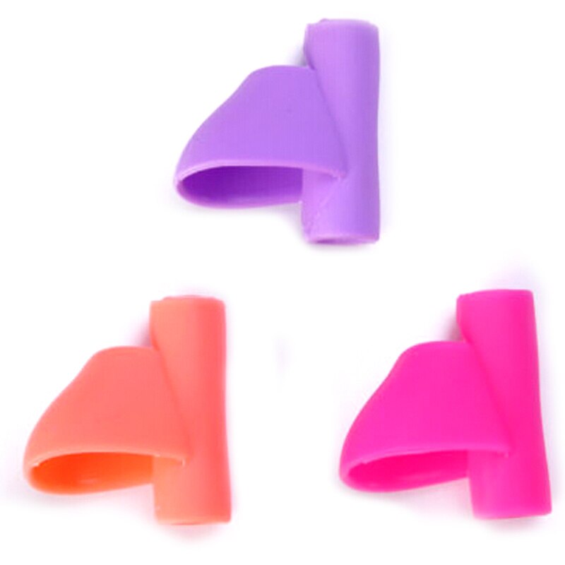 3pcs kids Learning Writing Tool Correction Device Silicone Writing Correction Tool Hold Pen Correction Stationery Set