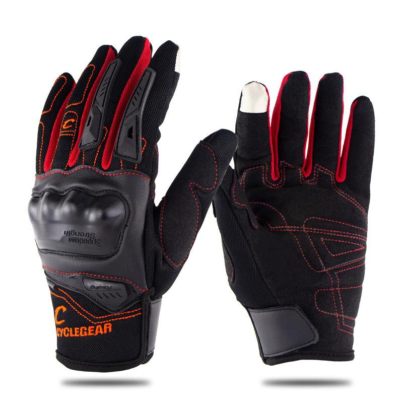 HiMISS Motorcycle Riding Gloves Anti-slip Anti-fall Racing Knight Gloves Touchscreen Safe Gloves