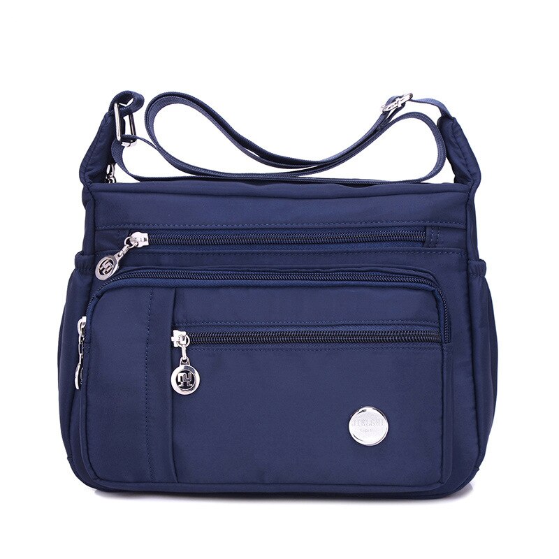 Women Shoulder Handbag Roomy Multiple Pockets Bag Ladies Crossbody Purse Tote Top Handle Satchel: Blue-S