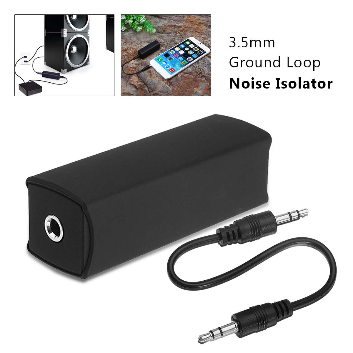 3.5MM Jack Audio Loop Noise Isolater Signal Anti-interference Filter