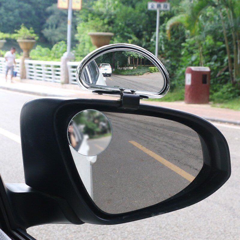 1pcs Car Blind Spot Mirror Car Rearview Auxiliary Mirror HD Large View Convex Glass Wide Angle Rear View Mirror