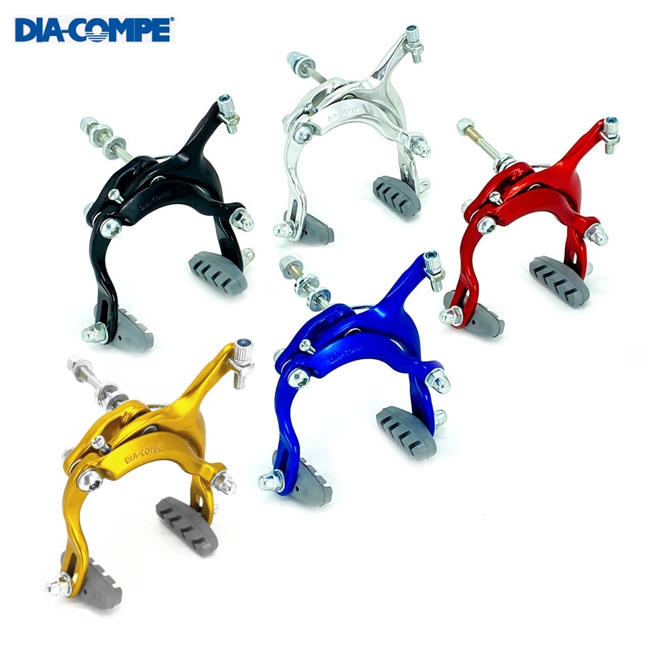 DIA-COMPE C pinza de freno bicicleta de carretera BYA412 bicicleta plegable Retro bicicleta de ciudad doble pivote pinza freno 61-79mm aleación de aluminio