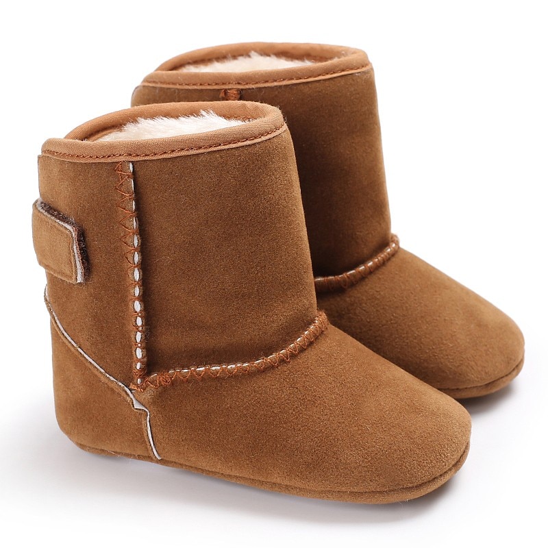 Baby Meisje schoenen Klassieke Herfst Winter Pluche Dikke Warme Snowboots Kids Eenvoudige Stijl Effen Kinderen Schoenen