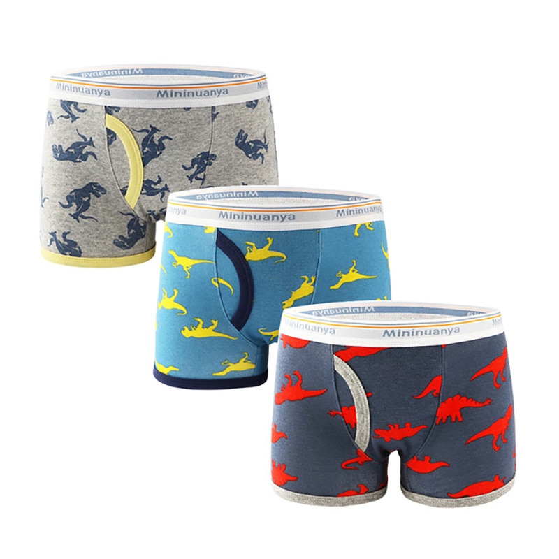 3 stk/parti børn drenge undertøj trusser bomuld teenage baby dreng boxershorts shorts børn underbukser småbørn trusser