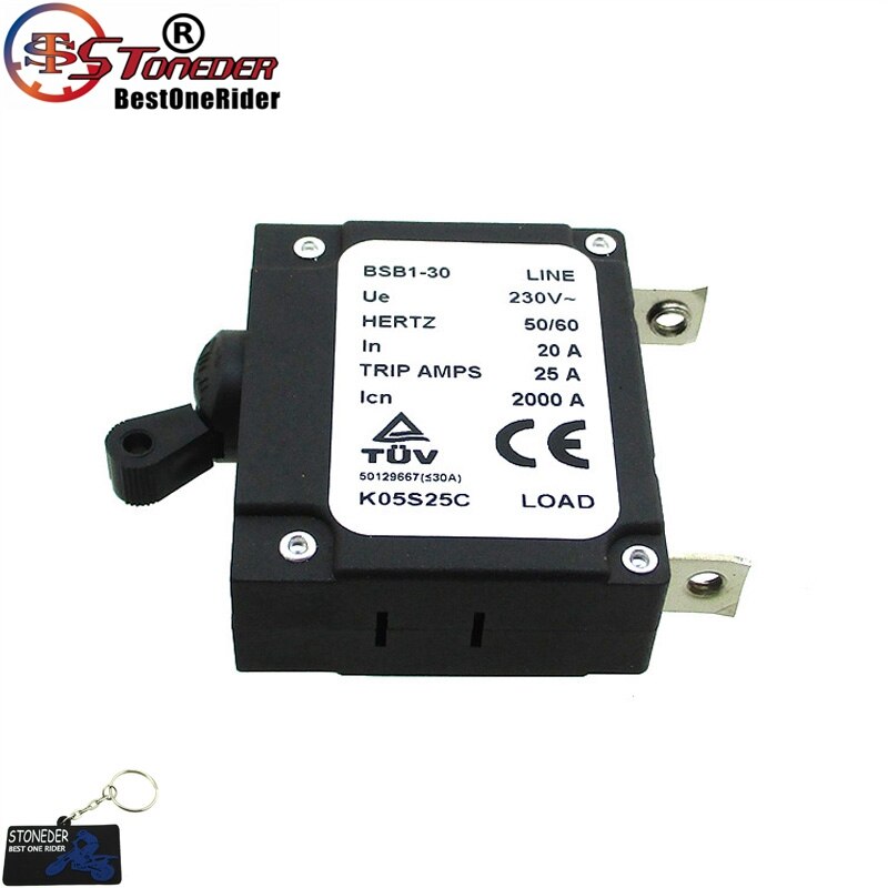 STONEDER 230V 20A Chinesische Generator Circuit Breaker Für 25A Reise Amps 2000A BSB1-30 Hertz 50 60