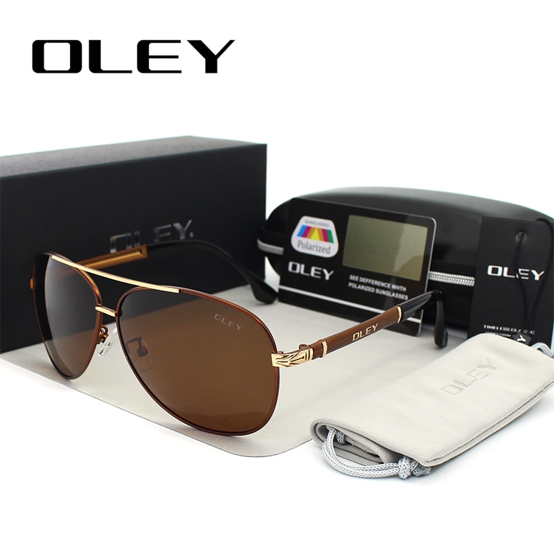 OLEY Luxus sonnenbrille männer polarisierte Klassische pilot sonnenbrille angeln Zubehör schutzbrillen gafas de sol zonnebril mannen
