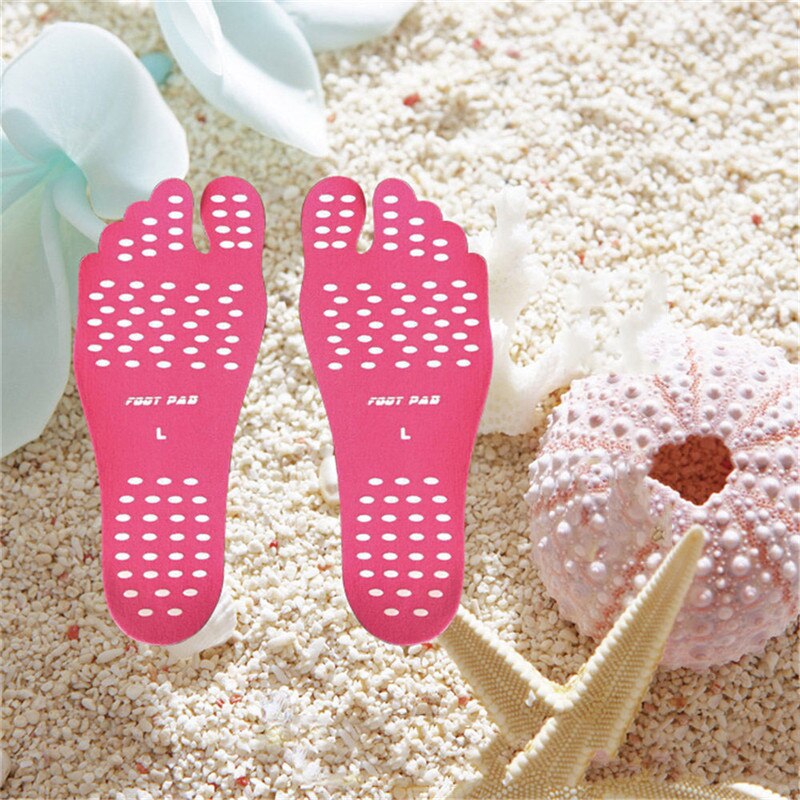 Beach Shoe Invisible Sticker Adhesive Beach Insoles Beach Pads SolesElastic Flexible Pool Barefoot Anti-slip Pads Men Women