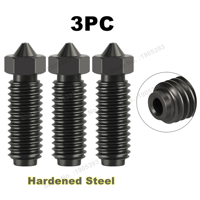 per Anycubic Kobra 3 Ugello Ottone Acciaio Temprato Ugello Stampante 3D per Anycubic Kobra 3 Combo Kobra3, 0.2 0.4 0.6 0.8 1.0mm: 0.4mm / Viola