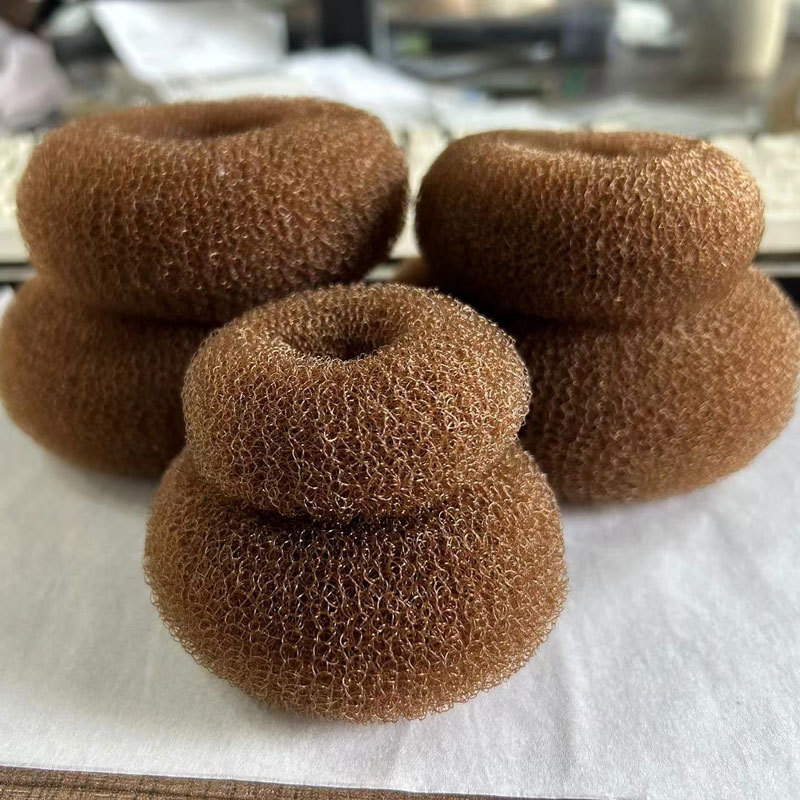 Moño de pelo para niña y mujer, esponja de espuma, anillo grande fácil, herramientas de peinado, accesorios de peinado, 2 colores