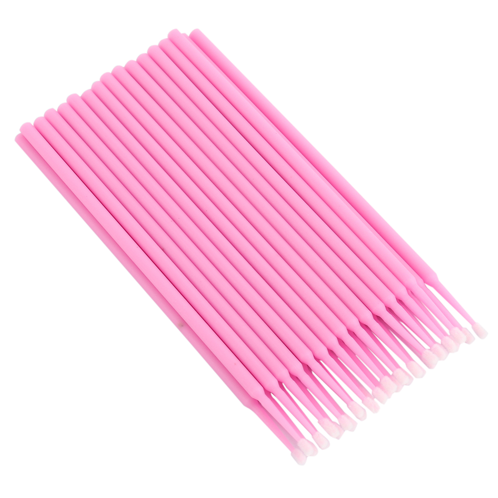 100PCS/Lot Disposable Eyelash Brushes Swab Microbrush increase Eyelash Extension Cotton swab Micro Lash Applicator Micro cepillo