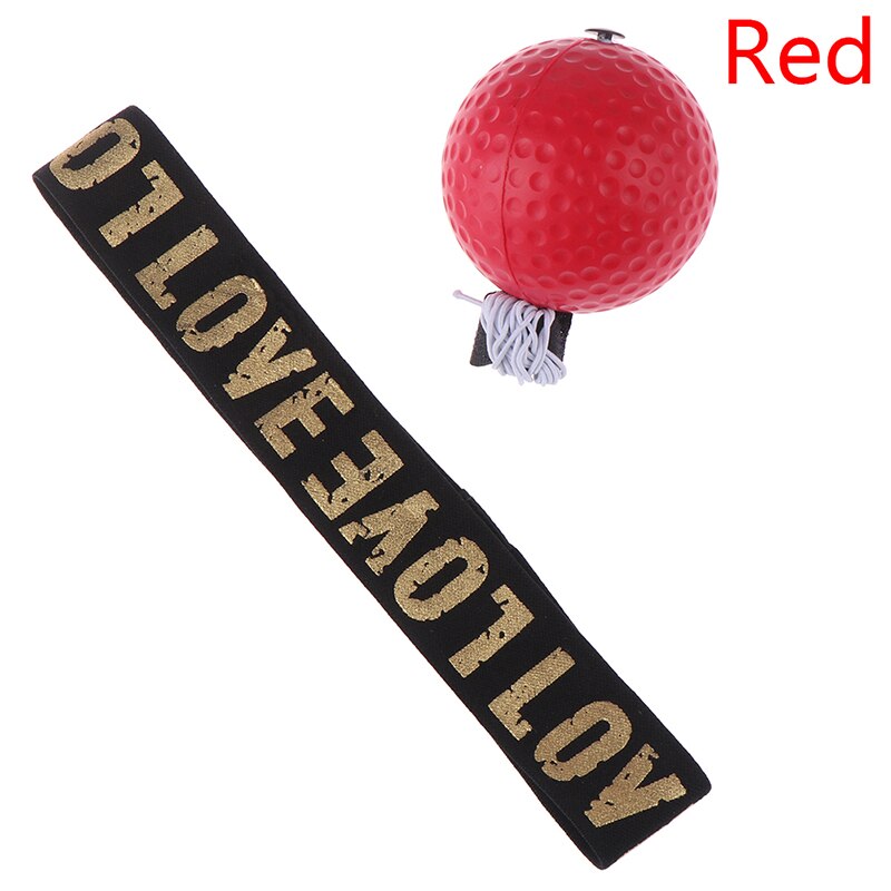 Boxing Reflex Speed Punch Ball Sanda Boxer Raising Reaction Force Hand Eye Training Set Stress Gym Boxing Muay Thai Exercise: Red
