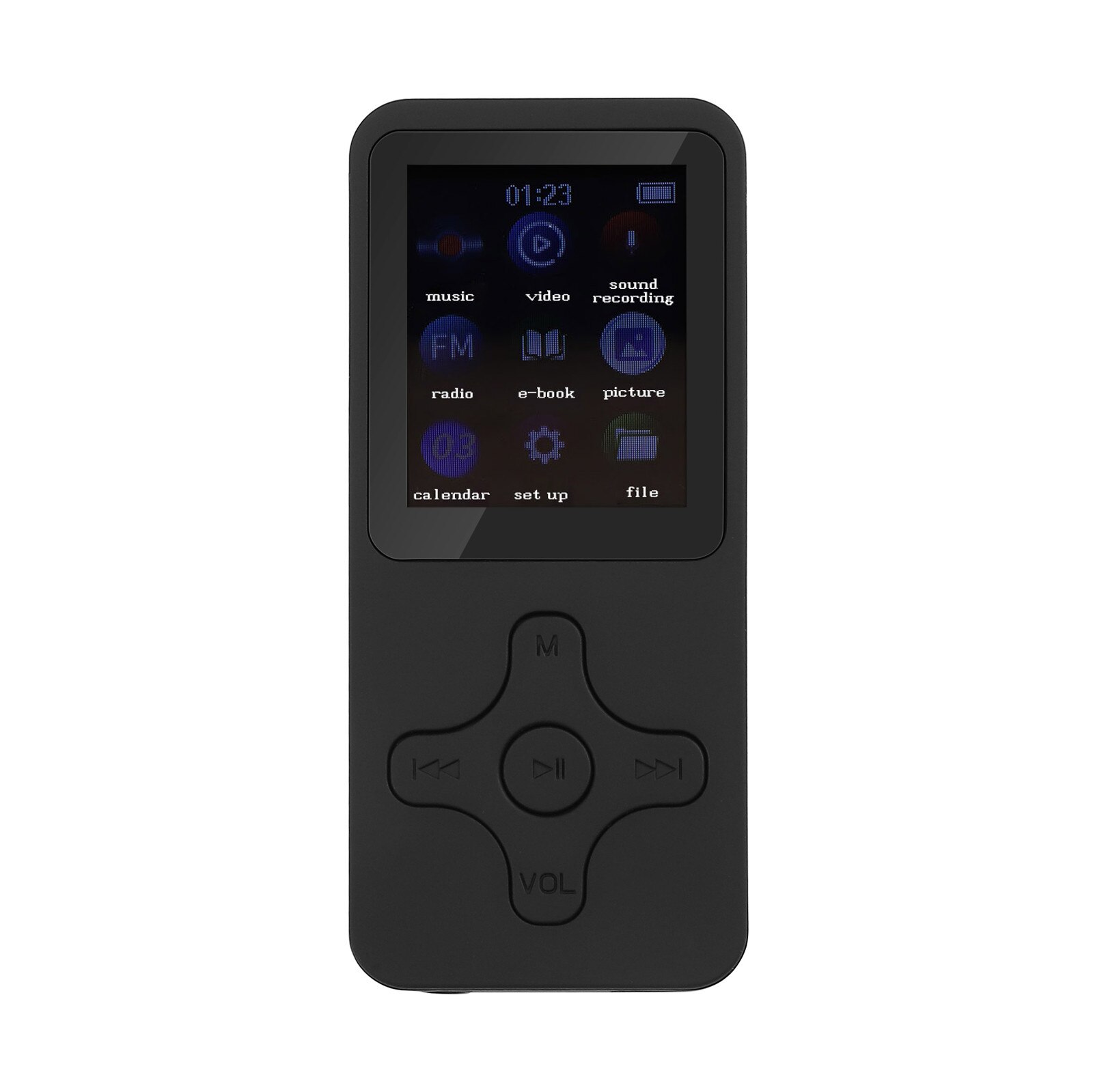 MP3 MP4 Avec Bluetooth Haut-Parleur Touche tactile Intégré 16/32 GO HiFi Mini Portable Walkman avec Radio FM L&#39;enregistrement E-book: Only MP4 play / 16G
