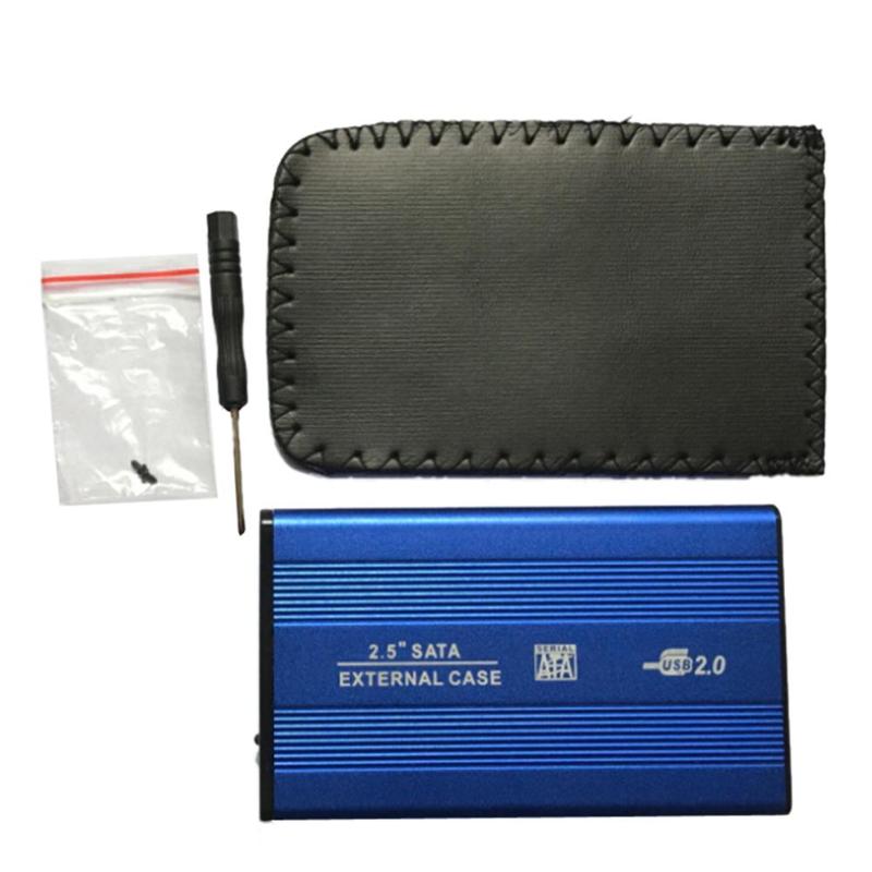 Caja de Funda de disco duro SSD SATA, USB 2,5 de 2,0 pulgadas, caja de móvil externa, caja de la unidad de disco duro 2,5 '', caja de cierre usb sata, carcasa de aleación de aluminio
