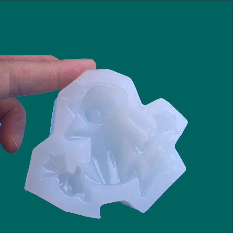 Transparante Siliconen Mal Hars Decoratieve Craft DIY Schattige Kleine kikker vorm Type epoxyhars mallen voor sieraden maken