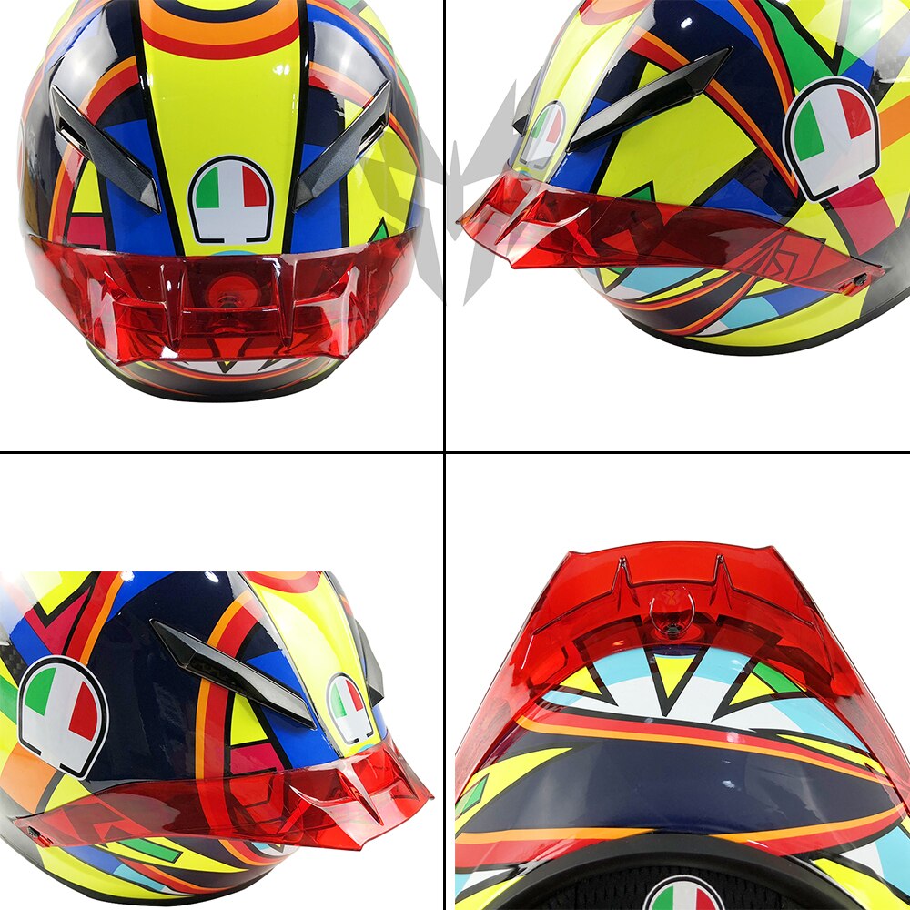 Helm Accessoires Kleurrijke Spoiler Voor Agv Pista Gp R/Gp Rr Volledige Gezicht Motorhelm