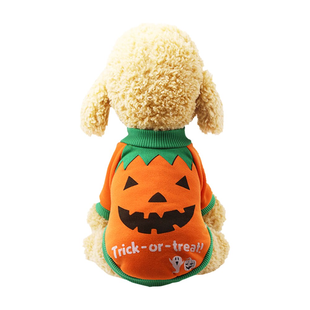 Halloween Carnaval Kat Kleding Funny Pet Kleding Winter Warme Hond Pompoen Pak Halloween Kostuum Partij Kleding Voor Puppy Kat Hond: Black / XS