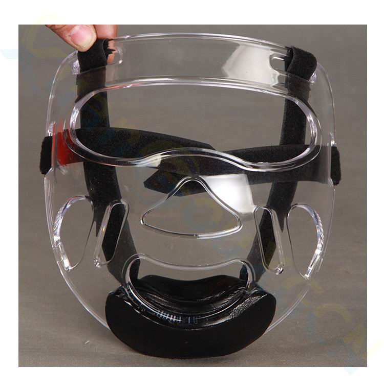 Taekwondo headgear thickening karate helmet adult children Sanda boxing training helmet mask Muay Thai protective gear Headguard: face mask / free size