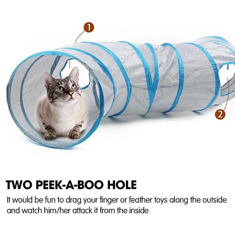 Free Ship Pet Funny Toy Foldable Pet Cat Tunnel Balls Play Tubes Balls Cat House Toys Puppy Ferrets Rabbit Play Dog Tunnel Tubes: AJD0003Grey