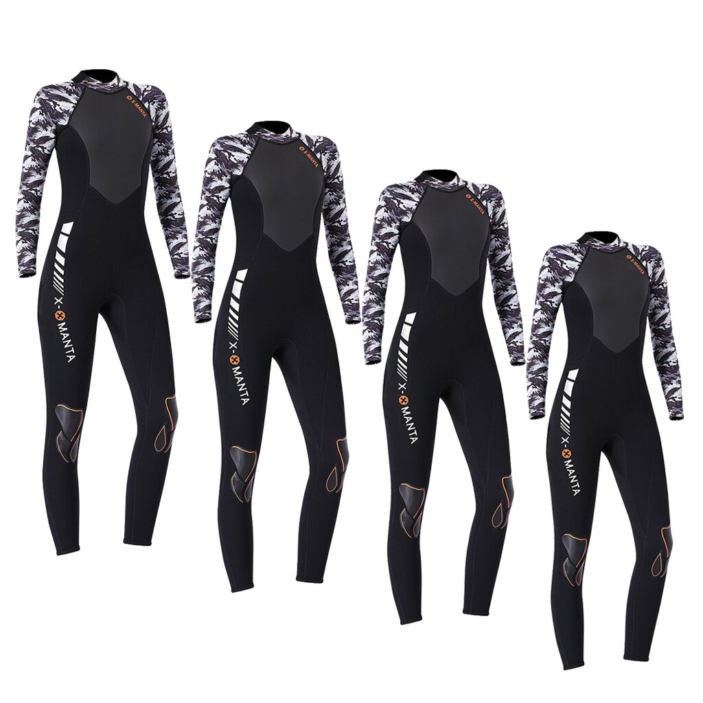 3mm Soft Neoprene Wetsuit One Piece Swimsuit for Scuba Diving Snorkeling