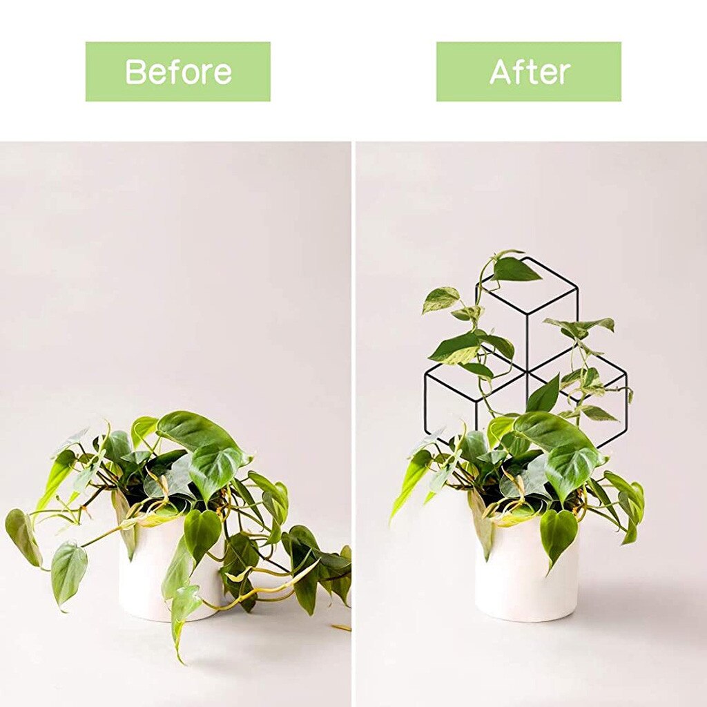 Seway Garden Metal-trellis Lattice-shaped Plant-trellis For Diy Potted Climbing Flowers Patio Wire Lattices Grid Panels #YL10