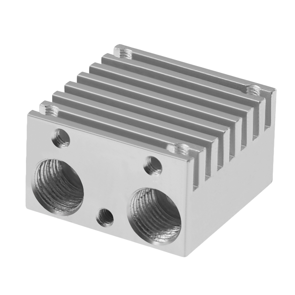 Radiador de aleación de aluminio de alta distancia para impresora 3D, piezas de impresora 3D de extrusión de un solo/doble cabezal, 1,75mm, extremo: Double spray