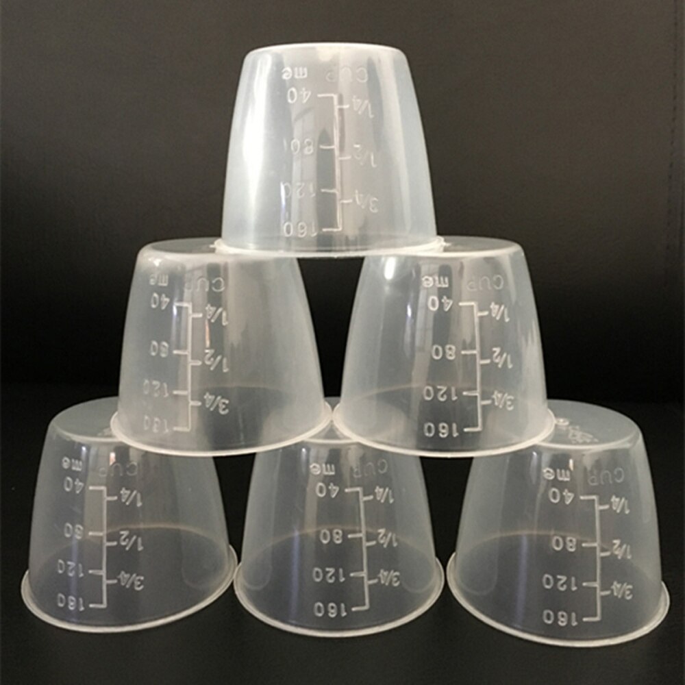 10 Pcs Food Grade Plastic Rice Measuring Cup Rice Cooker Measurement Tools for Dry and Liquid Ingredients (160ml)