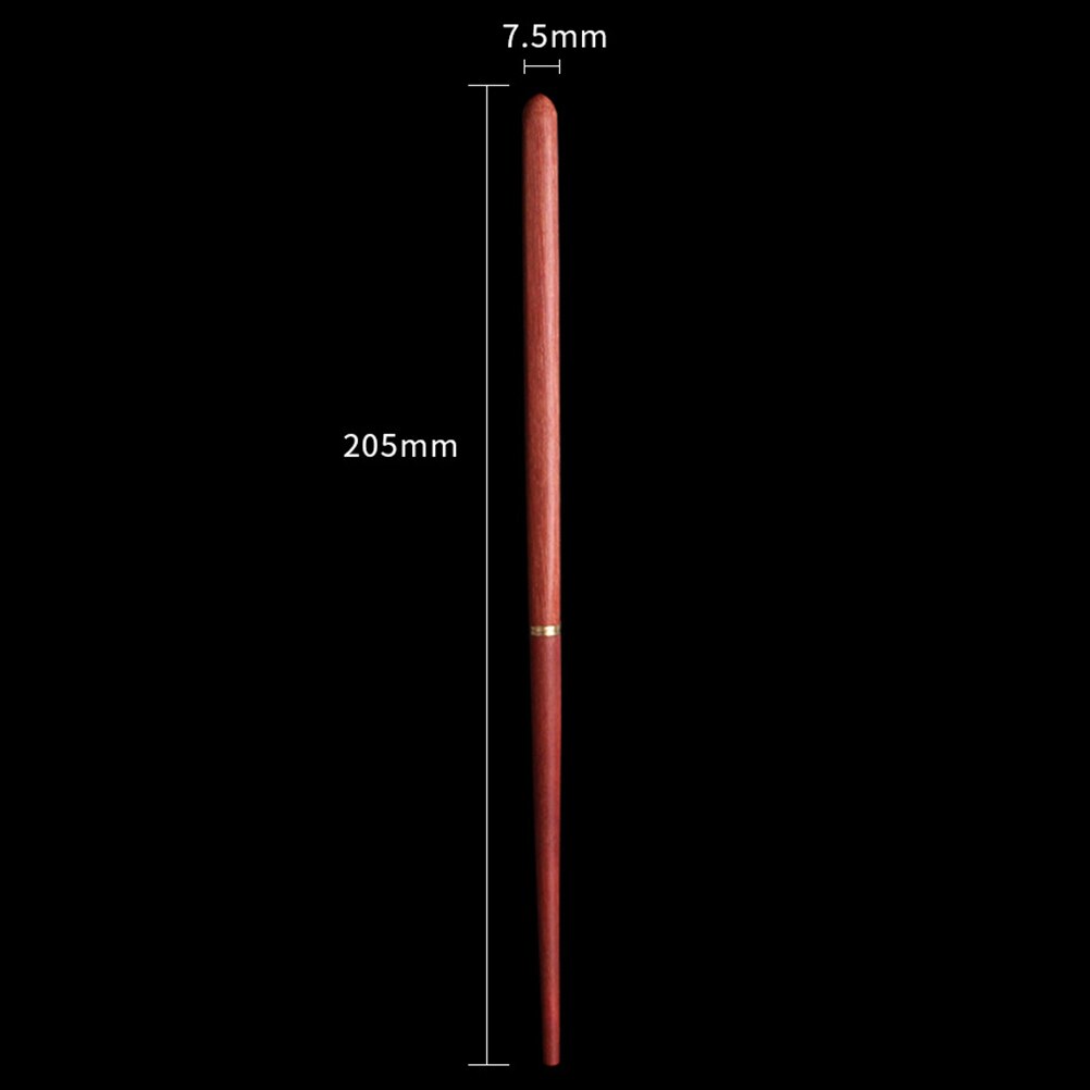 Palillos de madera plegables para acampar al aire libre, almacenamiento de palillos, bolsa de viaje, cubiertos, vajilla, 1 par