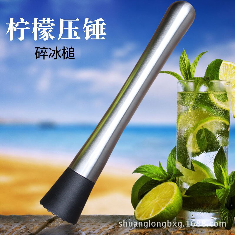 304 Stainless Steel Popsicle Cocktail Ice Crusher Lemon Juice Hammer Popsicle Bar Supplies Cocktail Stirrer