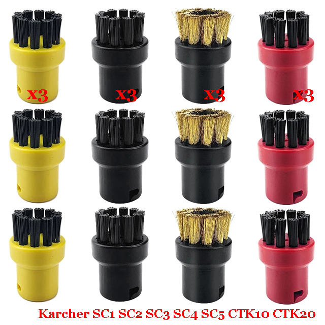 Para Karcher aspiradora de vapor máquina SC1 SC2 SC3 SC4 SC5 SC7 CTK10 CTK20 piezas cabezal de cepillo accesorios de boquilla potente