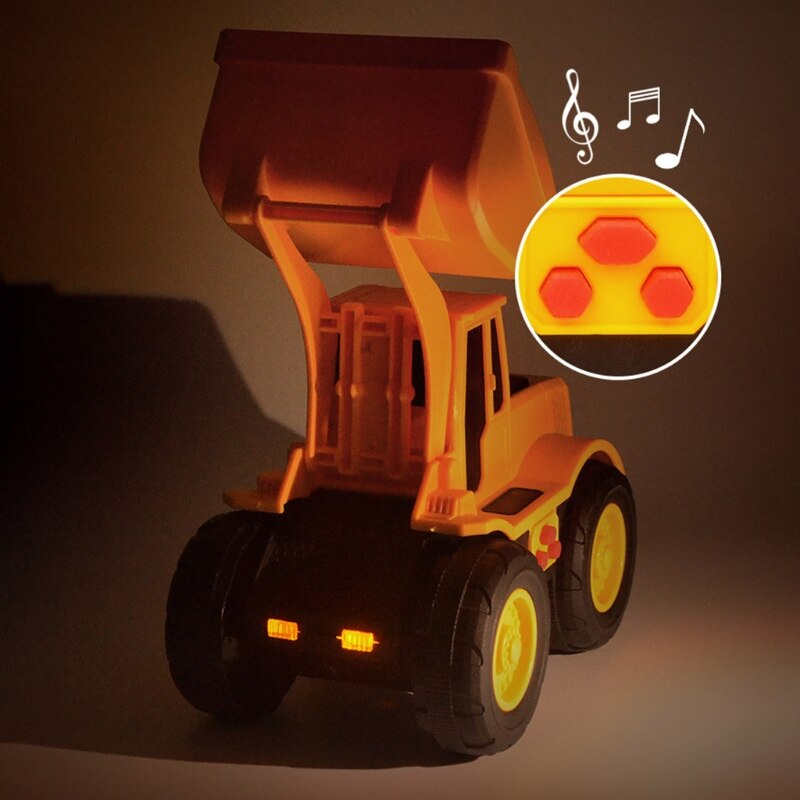 Graafmachine Dump Truck Speelgoed Voor Kinderen Mini Inertiële Bouw Voertuig Beweegbare Gewrichten Bulldozer Digger Model Kinderen