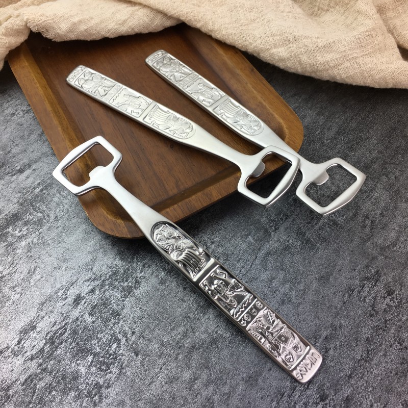 Engraved 304 Stainless Steel Beer Beverage Bottle Opener, Handmade Bartender Bottle Opener, Kitchen Bar Tools