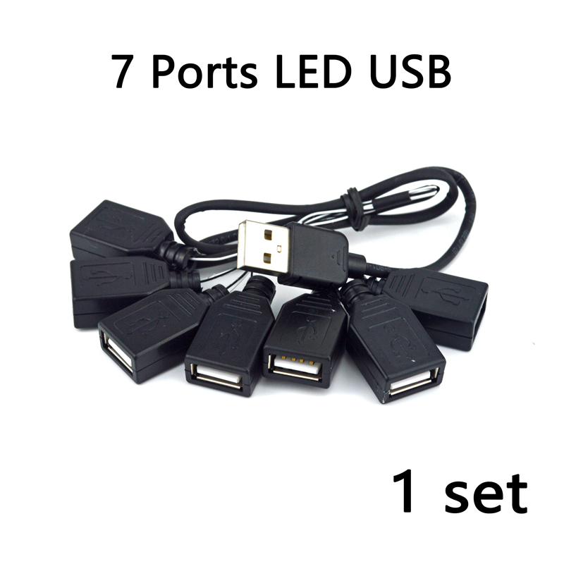 1set LED accessori per luci fai da te Building Block Street Black 7 porte USB per Kit luci a LED 10220 10260 42083 compatibile con tutte le marche: Luce Blu