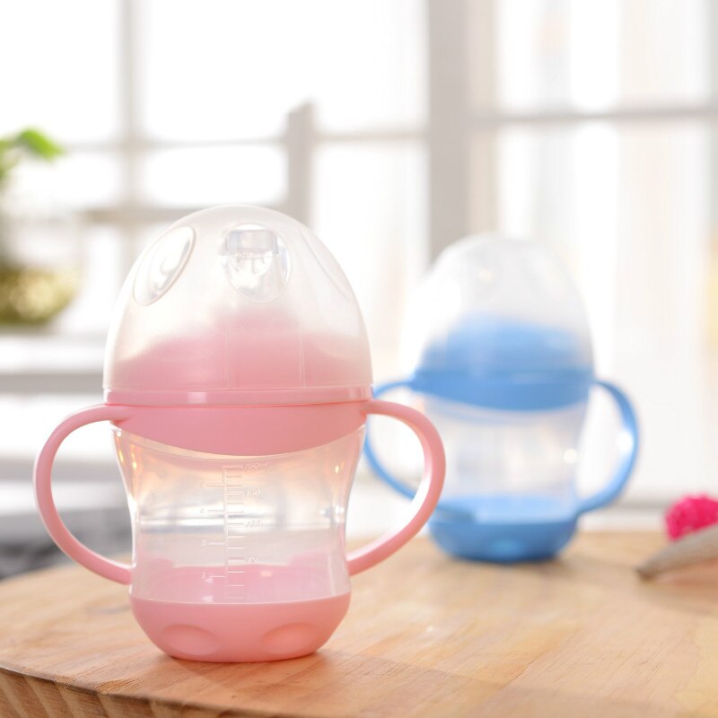 og munnkappe baby fôringe cupbarn lære fôringe drikkeflaske med håndtak låve trening kopp