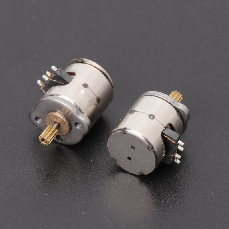 10 Pcs 3-5v Dc 2 Phase 4 Wire Dia 8mm Dc Stepper Motor Micro Stepping Motor for Digital Products Camera Size 8*9.5mm