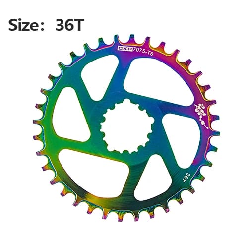 BXT 32T 34T 36T 38T vtt vélo de route manivelle en alliage d'aluminium roue à chaîne simple plaque plateau pour gx xx1 X1 x9 GXP: Rouge