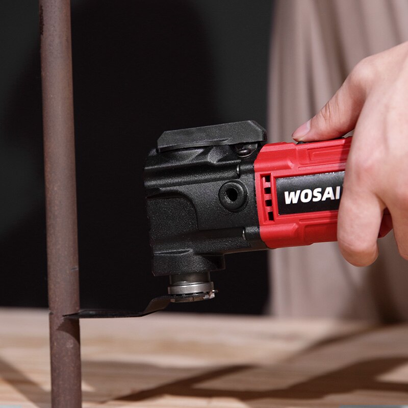 VVOSAI-herramienta oscilante eléctrica, herramienta eléctrica reacondicionada, 6 velocidades variables, 20V, recortadora inalámbrica