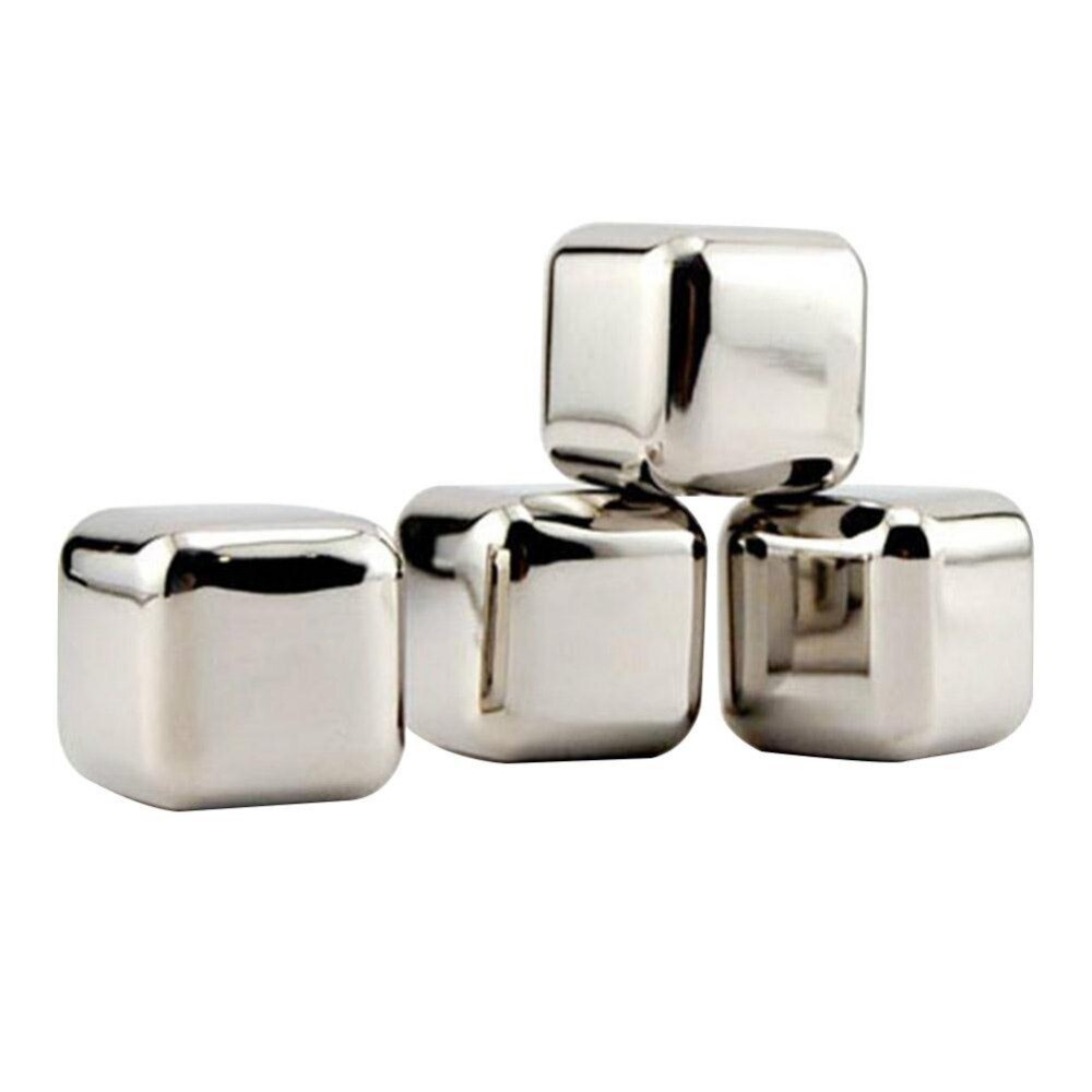 1x1x1 inch Rvs Whiskey Stones Ice Cubes Speksteen Chillers Steen Drinken Party