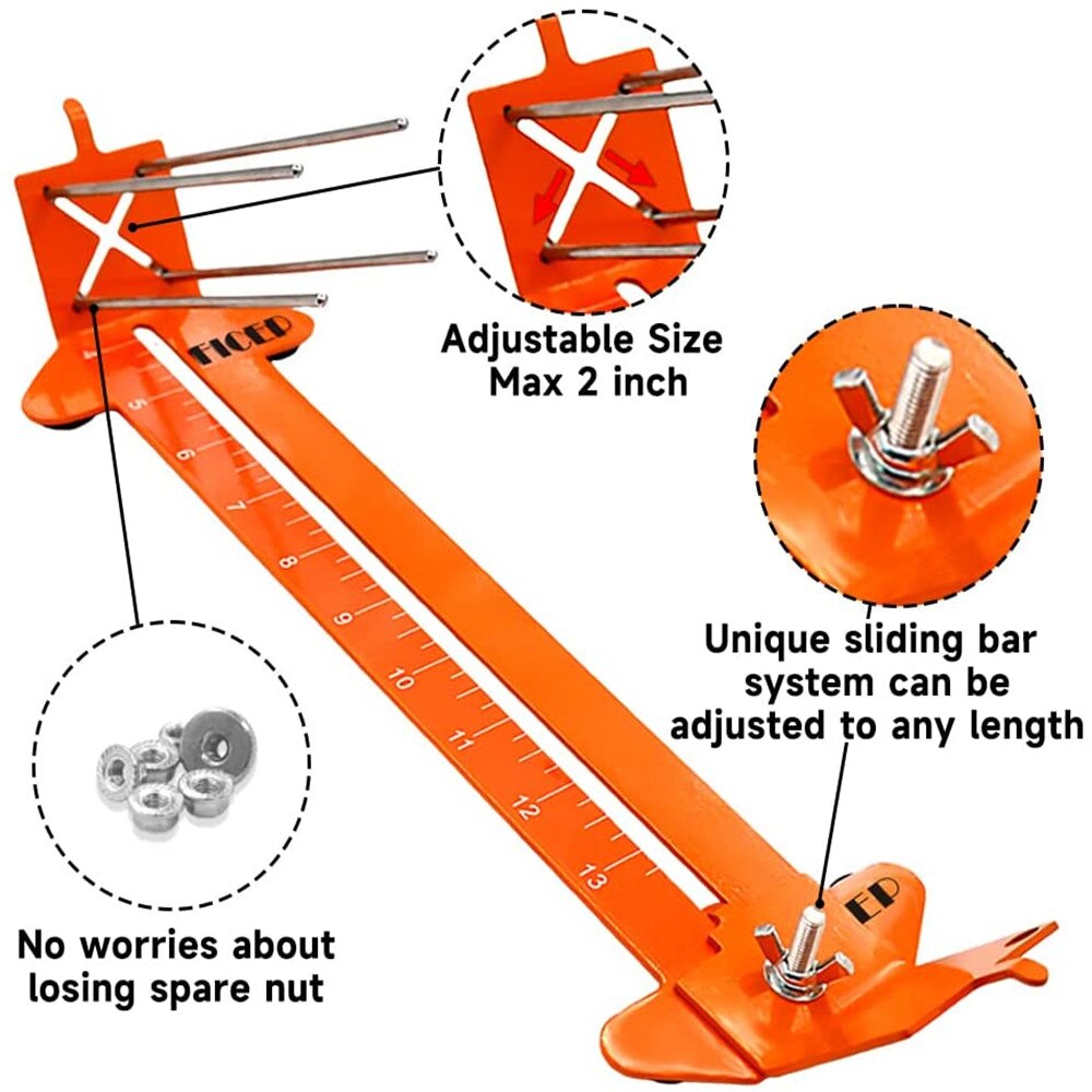 Paracord Bracelet Jig Wristband Maker Kit Adjustable Metal Weaving DIY Craft Maker 4" to 13" Knotter Tools With Paracord Needle