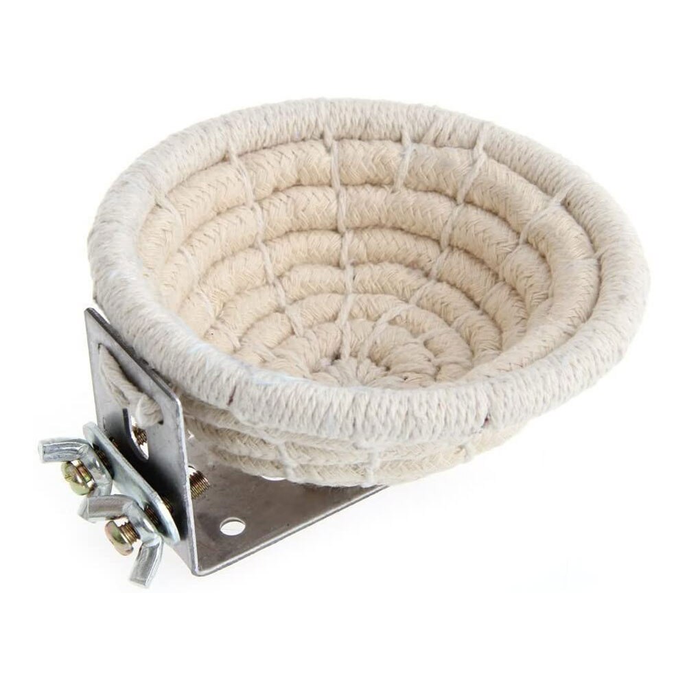 Bird Breeding Nest Bed Hemp Rope Weave Nesting Box Parrot Hatching House Cockatiel Hut Cave For Bird Parrot Cockatiel Style 2: B