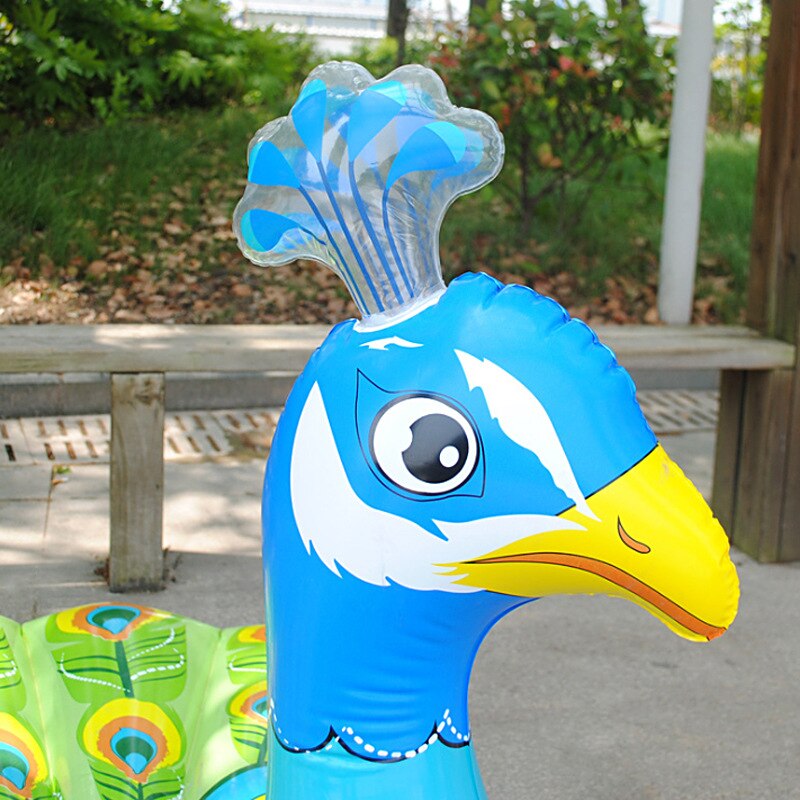 Inflatable Water Mount Adult Water Entertainment Float Peacock Mount Float