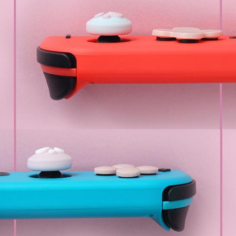 D-pad mover direção chave cruz abxy x botão adesivo joystick polegar aderência capa para nintendo switch joy-con caso de pele