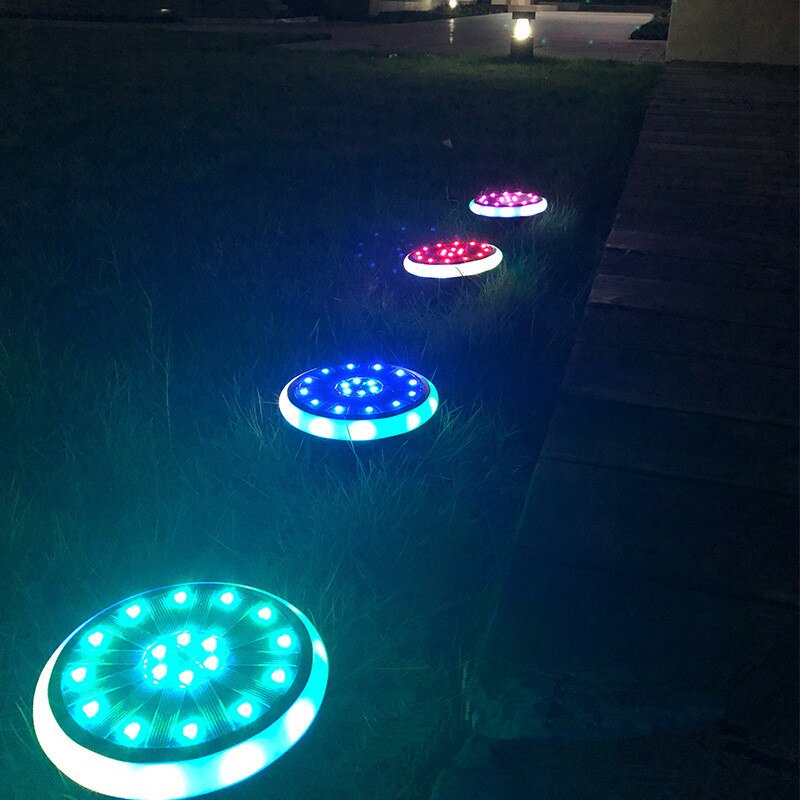 Ground Light Deck Lights Led Carrabile Driveway Light Waterproof RGB Garden Pathway 30pcs for Home Yard Luces De Suelo Solar