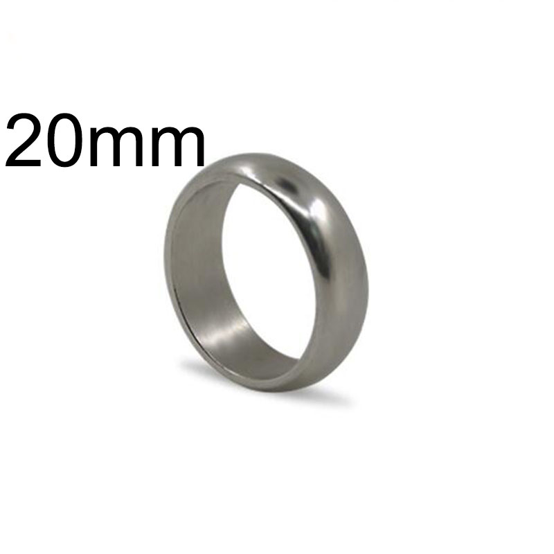 Zilver Sterke Magnetische Ring Pk Ring(18/19/20Mm Beschikbaar) goocheltrucs Close Up Stage Magia Ring Magie Illusie Gimmick Props: silver round 20mm